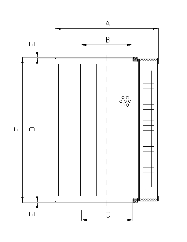 FILTREC R660G03 hydraulic filter element