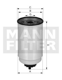 MANN-FILTER WK12002 Kraftstoffwechselfilter