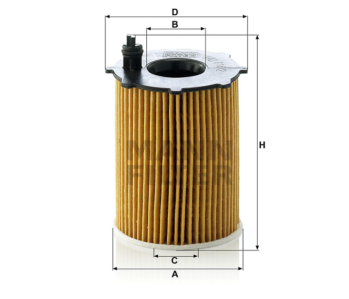 MANN-FILTER HU716/2x Flüssigkeitsfilterelement (metallfrei)