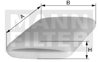 MANN-FILTER CS51 Luftfilterelement (Schaumstoff)