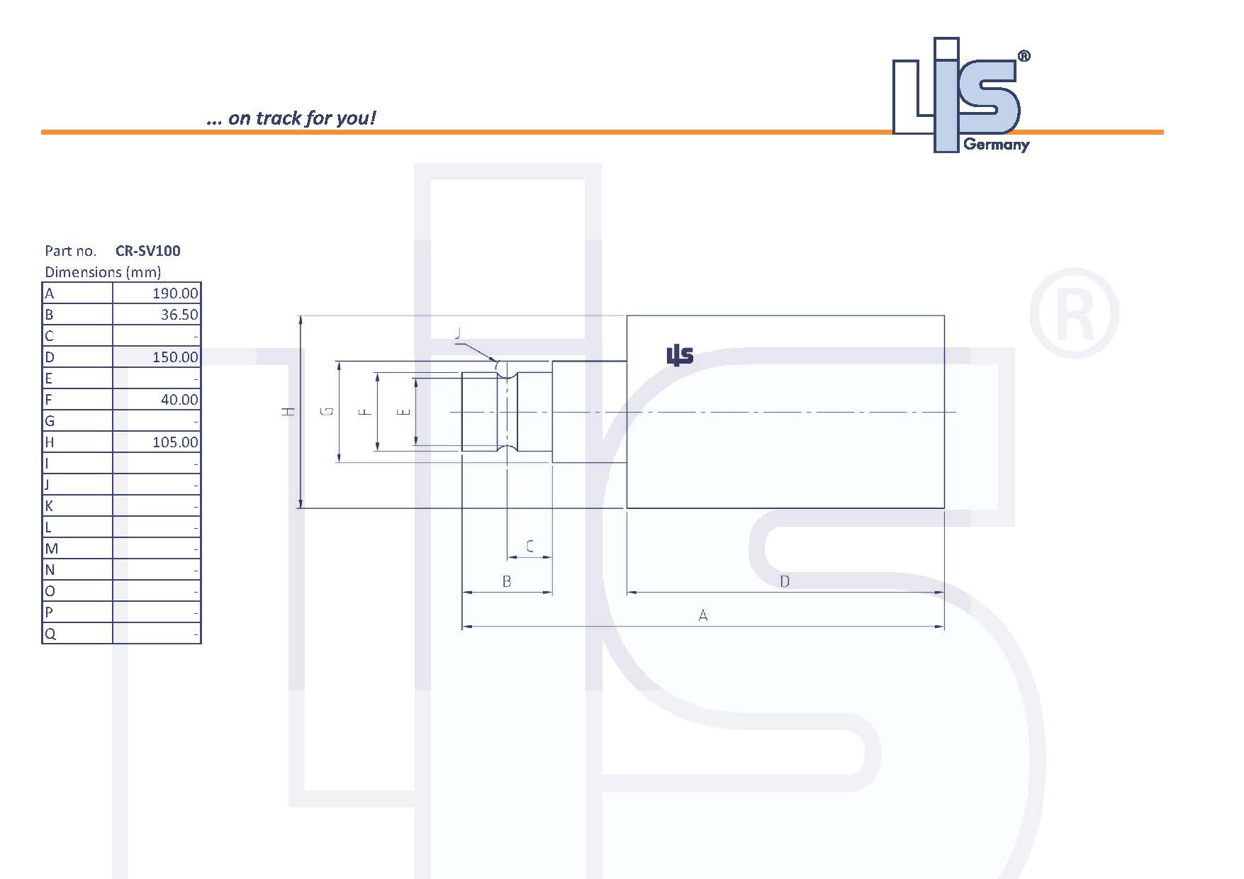 LIS® Carrier Roller for SV100