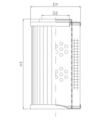 FILTREC D610G10 hydraulic filter element