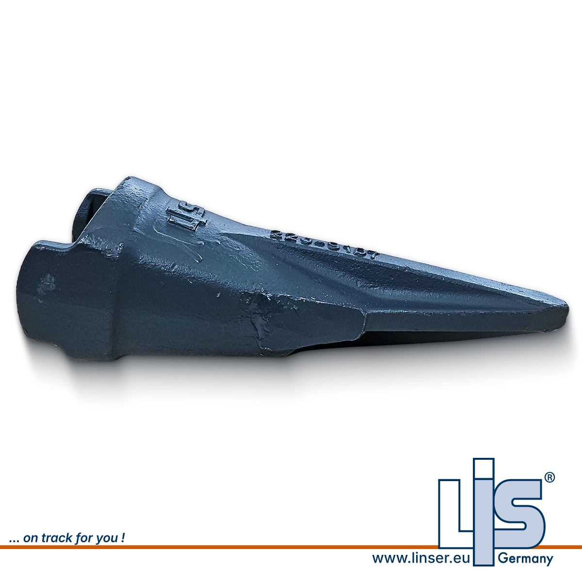 LIS Baggerzahn K100 2209107 von der Seite für CAT K-System.