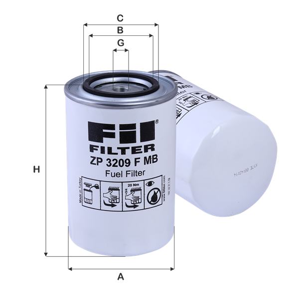 Fil Filter ZP3209FMB Kraftstofffilter SpinOn