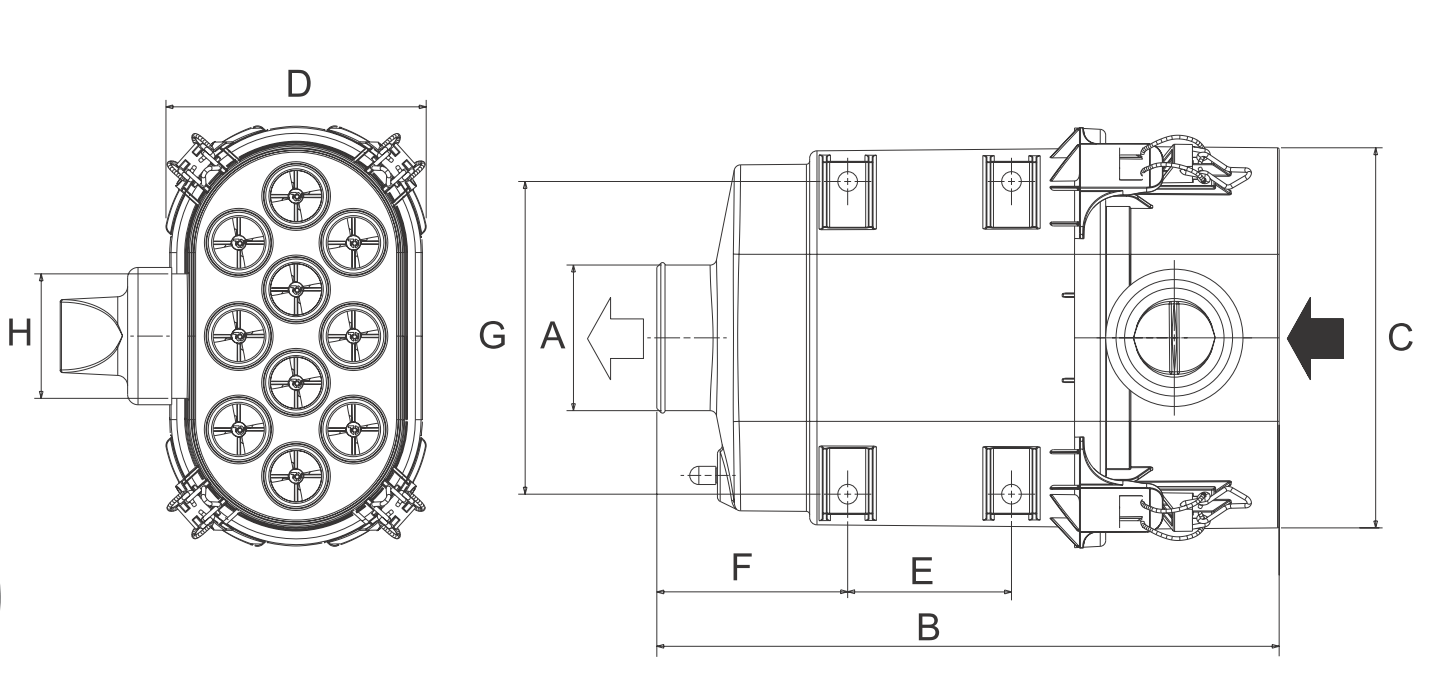 DONALDSON air filter D080069 (PowerCore PSD)