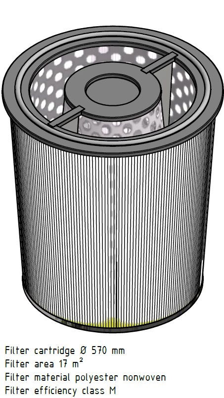 ELSAESSER EIT-130-11868 Filterpatrone 570/465 x 605mm, 17m²