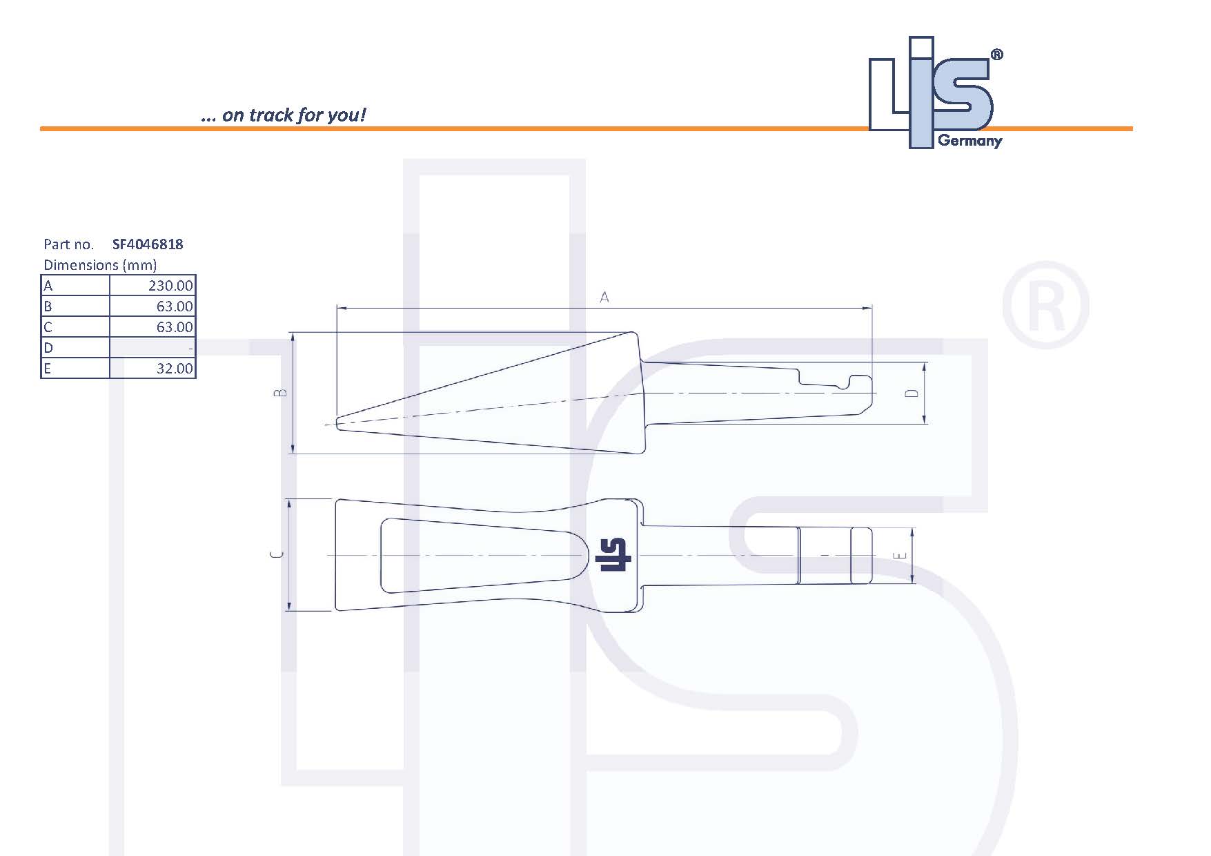LIS ZAHN BAGGER passend für B-LOCK