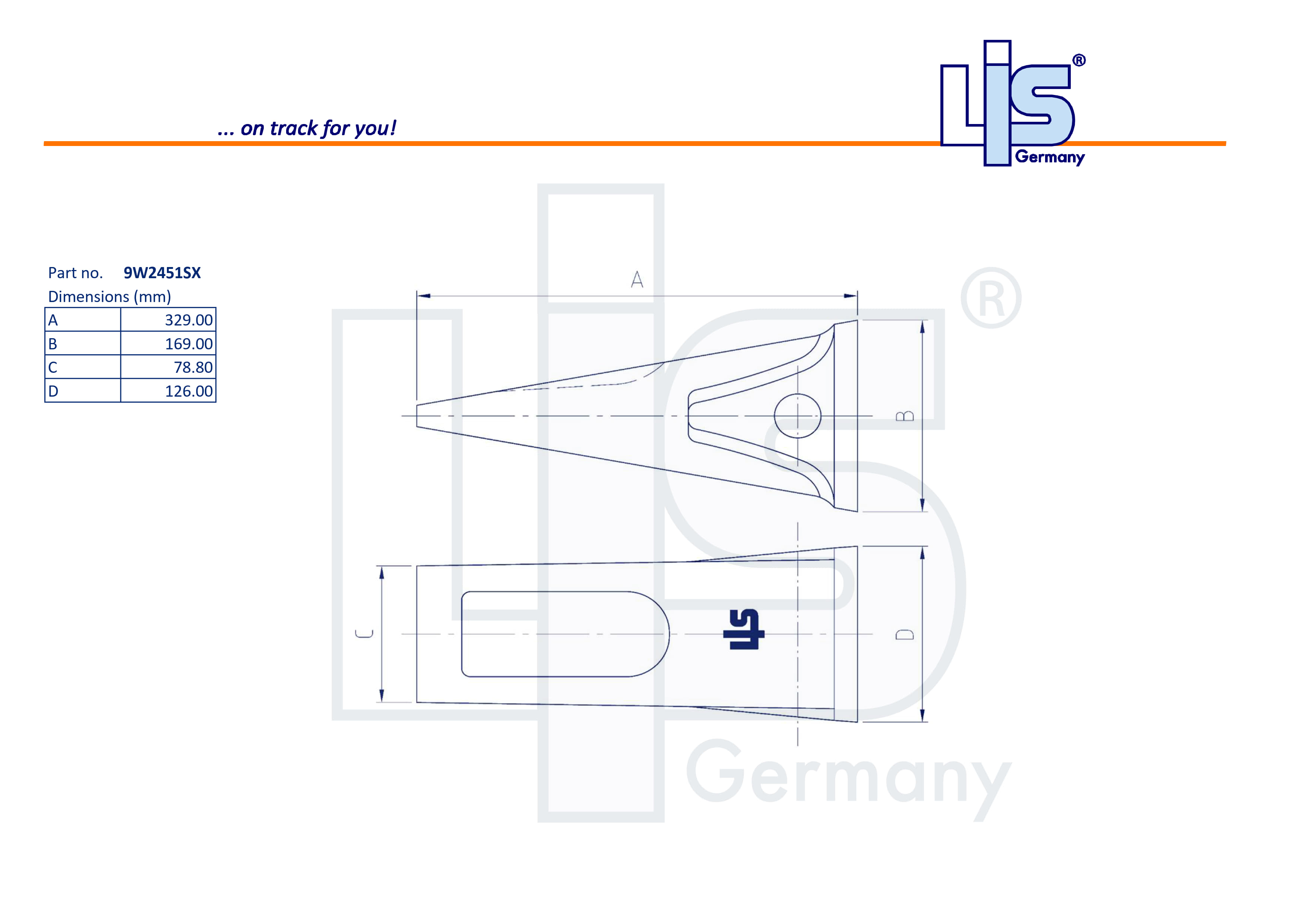 LIS ZAHNKAPPE RIPPER passend für CAT D8/
D9