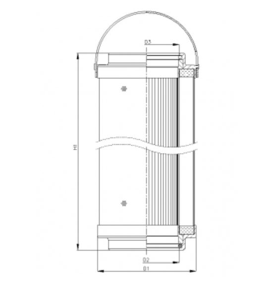 C432G06V Hydraulikfilterelement (coreless)