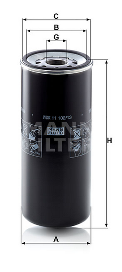 MANN-FILTER WDK11102/13 Kraftstoffwechselfilter
