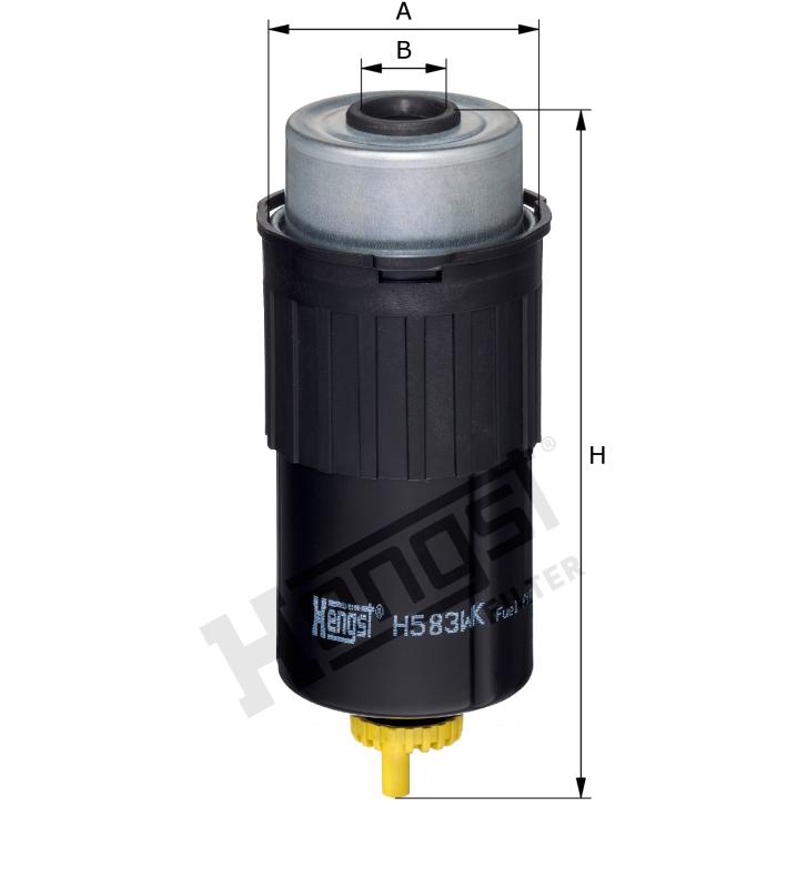 HENGST FILTER H583WK Kraftstofffilter SpinOn