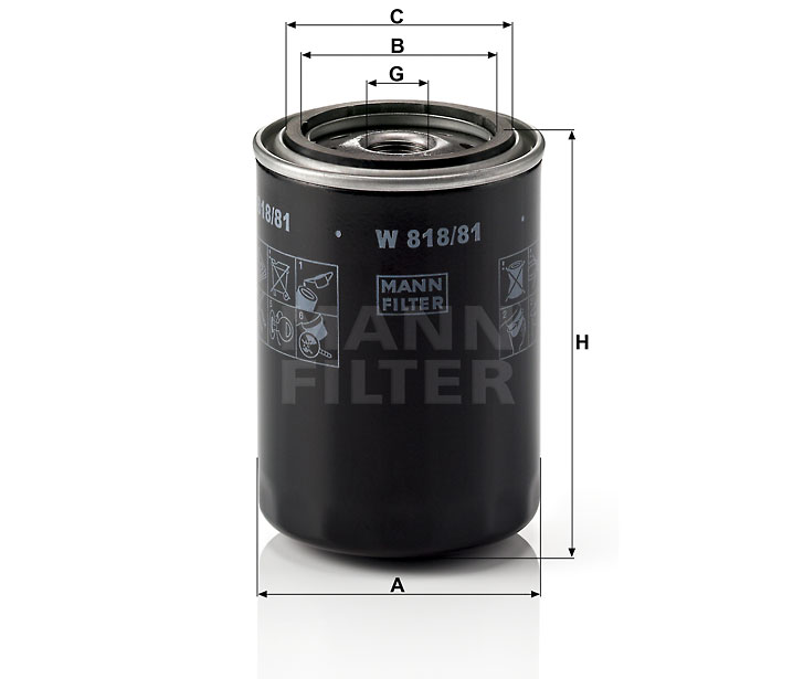 MANN-FILTER W818/81 Wechselfilter