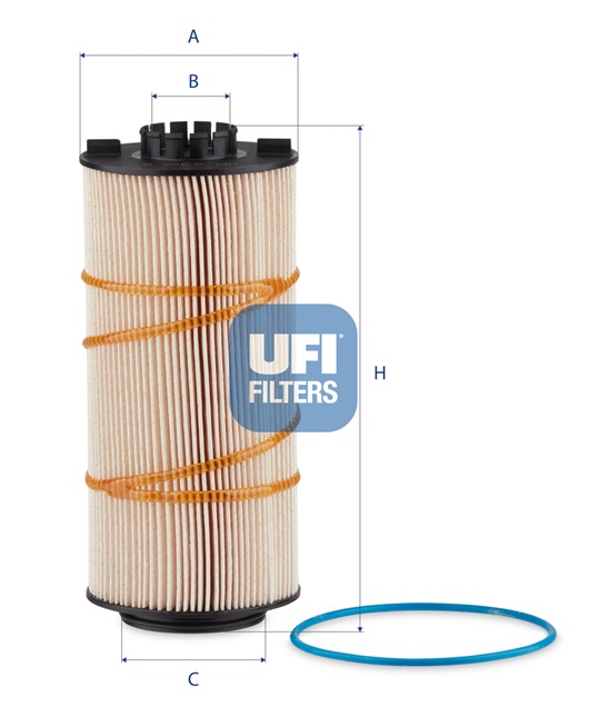 UFI FILTERS 26.100.00 Kraftstofffilterelement