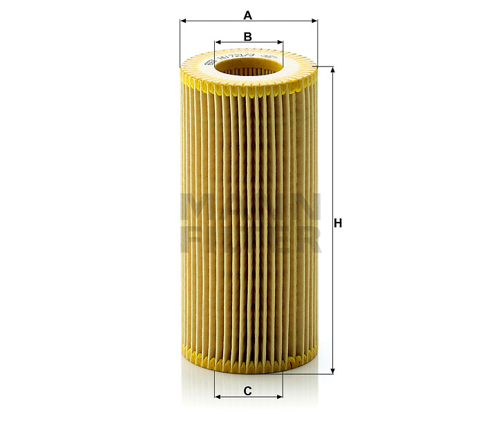 MANN-FILTER HU721/3x Flüssigkeitsfilterelement (metallfrei)