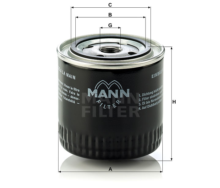 MANN-FILTER W920/17 Ölfilter SpinOn