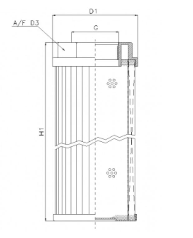 FILTREC FS186B8T60 Saugfilter (Anschraubelement)