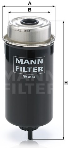 MANN-FILTER WK8184 Kraftstofffilter SpinOn