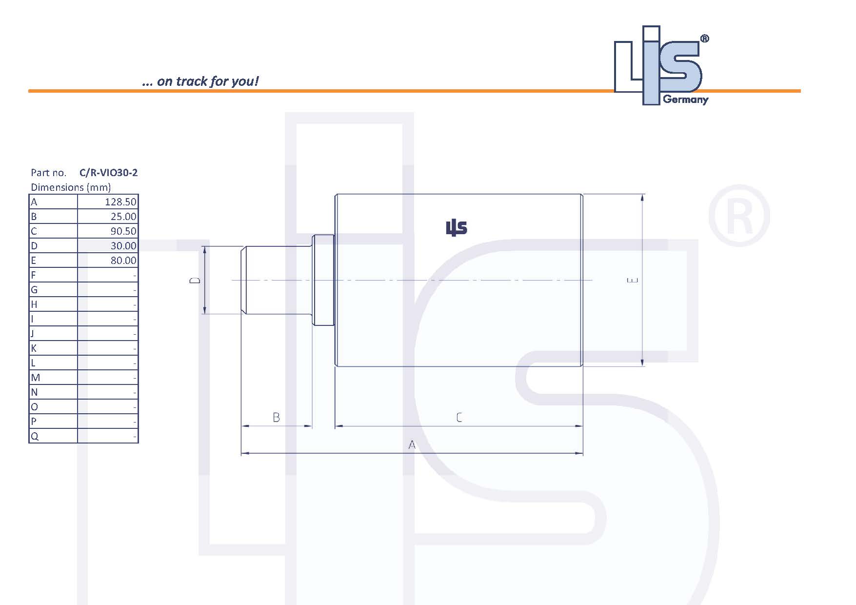 LIS® Carrier Roller for VIO30-2