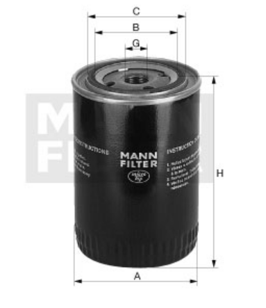 MANN-FILTER W950/48 Ölfilter SpinOn