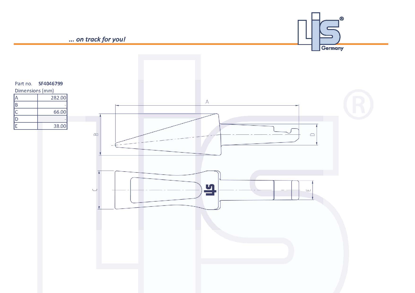 TIP EXCAVATOR TYPE B-LOCK