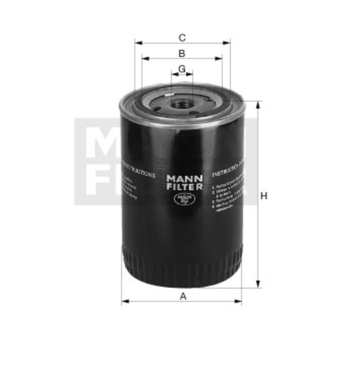 MANN-FILTER W7058 Ölfilter SpinOn