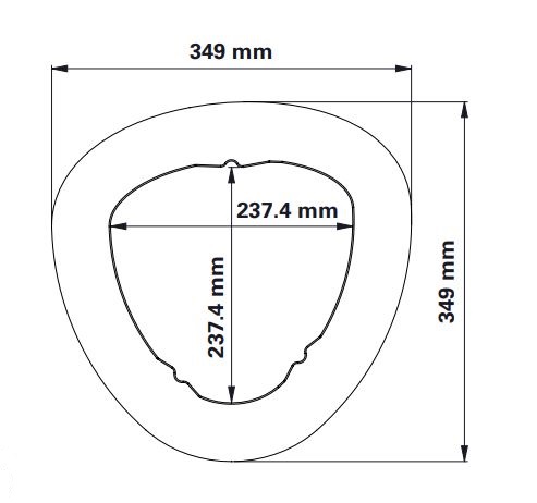DONALDSON R080636-000-440 Luftfilterelement AD 349x349mm, L 660mm