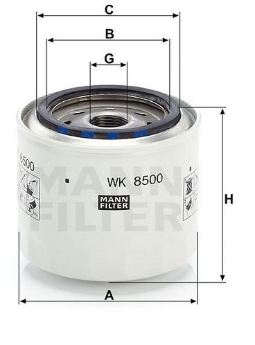 WK8500 Kraftstoffwechselfilter