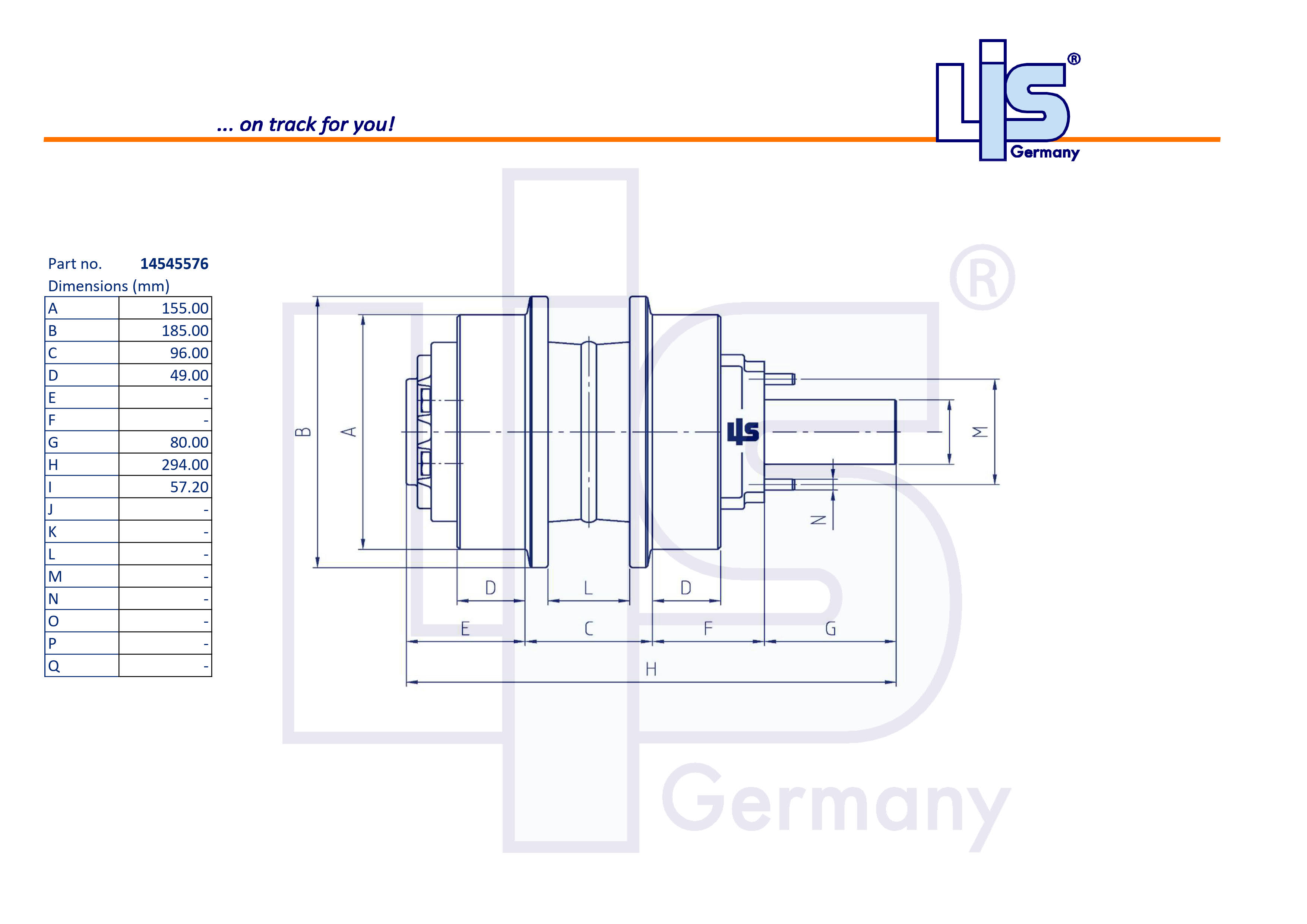LIS® Carrier Roller 14545576