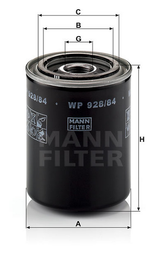MANN-FILTER WP928/84 oil filter
