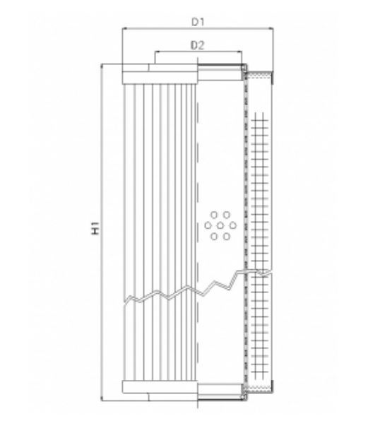 FILTREC WG738 hydraulic filter element