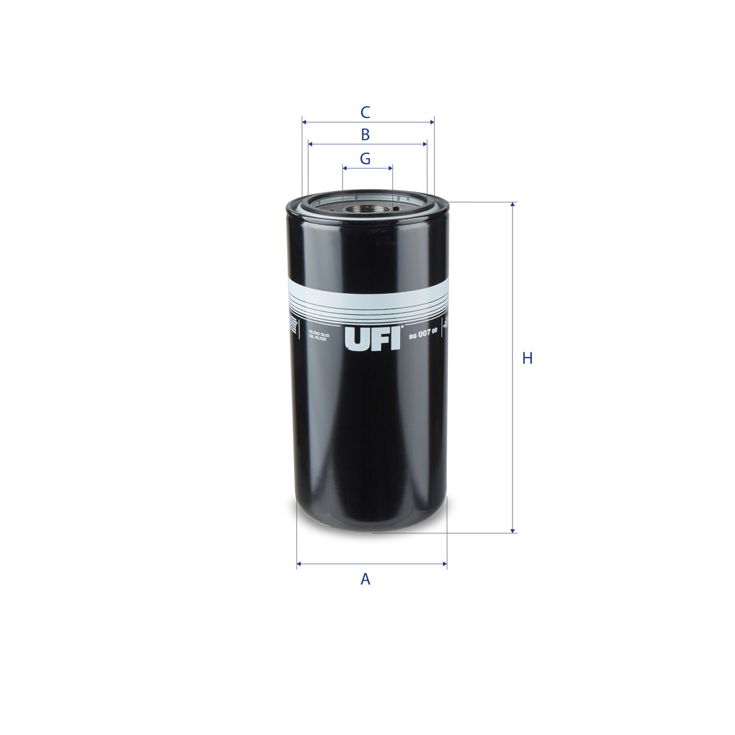 UFI FILTERS 86.007.00 Ölfilter SpinOn