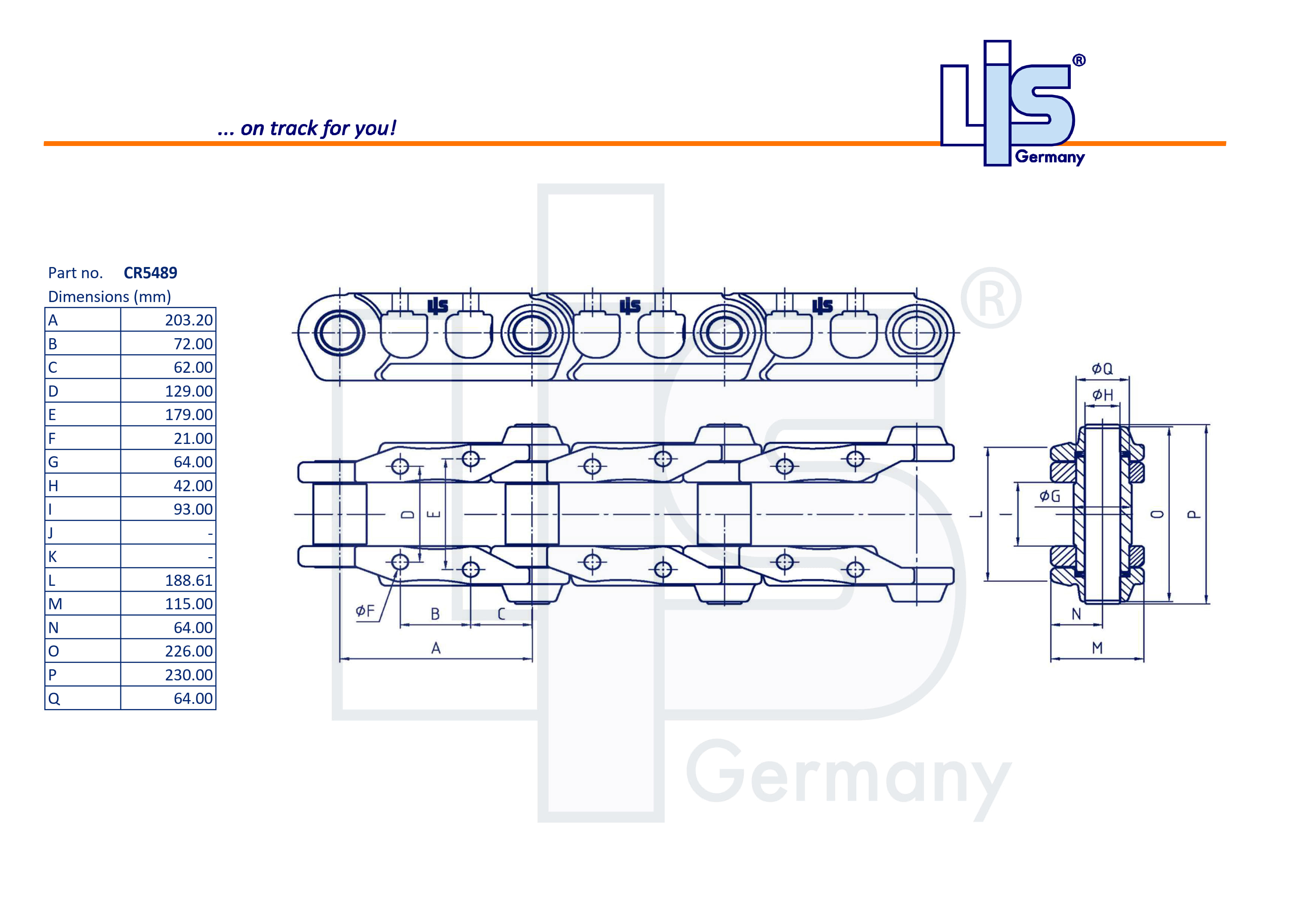 LINK ASSY 45 L GREASED