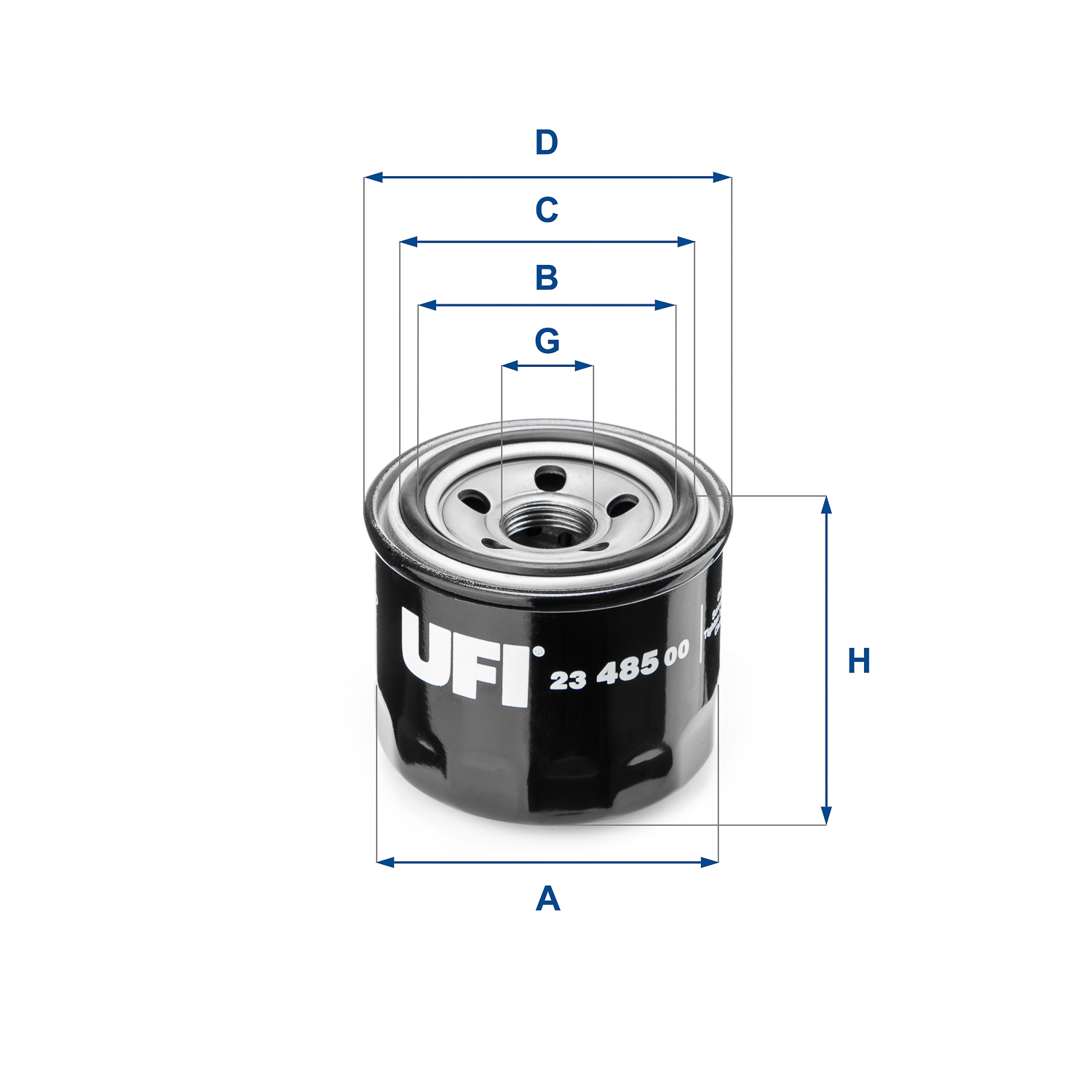 UFI FILTERS 23.485.00 Ölfilter SpinOn