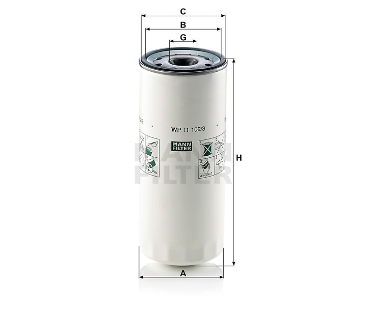 MANN-FILTER WP11102/3 Ölfilter SpinOn