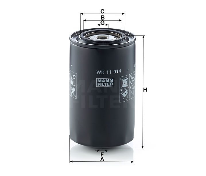 MANN-FILTER WK11014 fuel filter