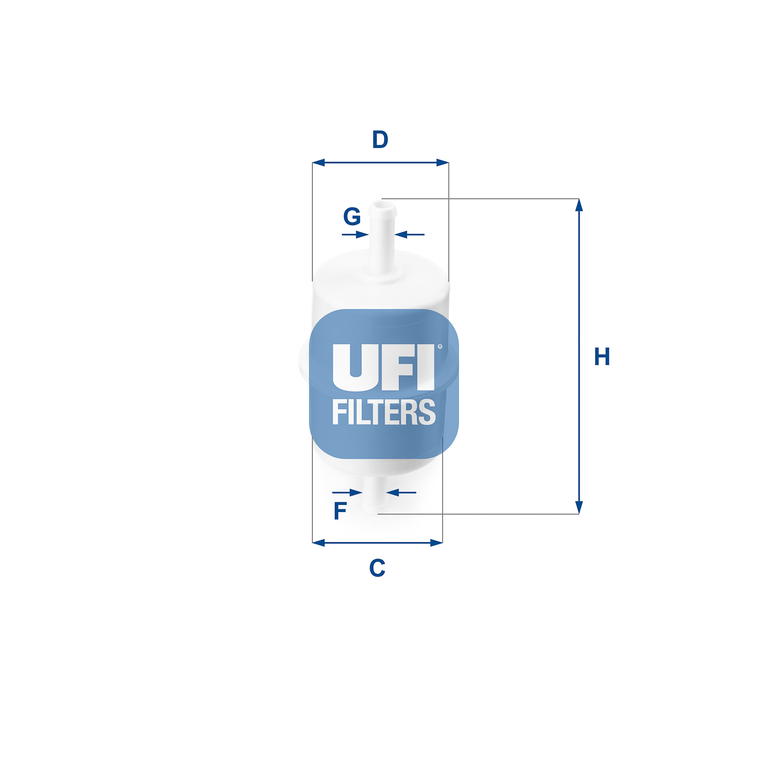 UFI FILTERS 31.010.00 Kraftstoff-Leitungsfilter Inline