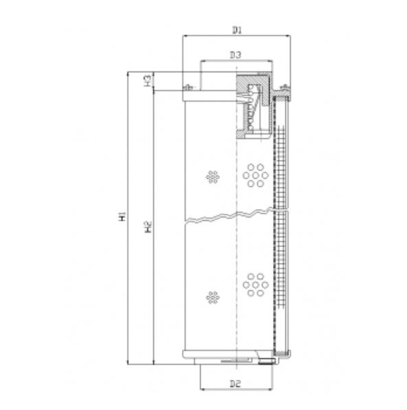 RHR2600N05V Hydraulikfilterelement (Rücklauffilter)