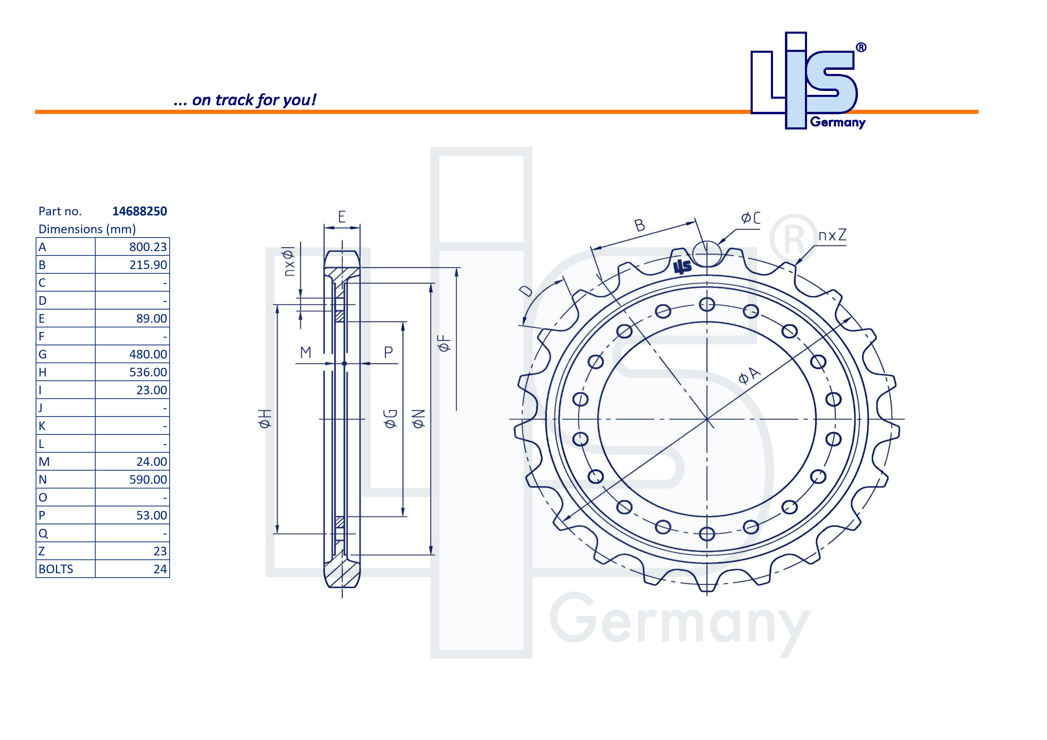 Sprocket suits for EC480E