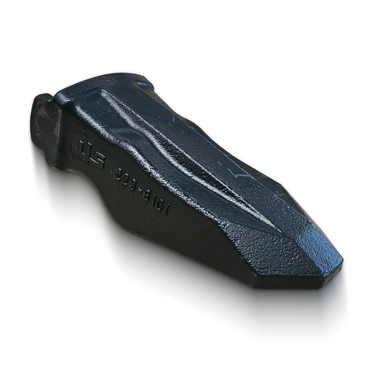 LIS® Radladerzahn K100 2238101 aus hochverschleißfestem Stahlguss für CAT K-System. Für extreme Eindringtiefe in harte Böden.