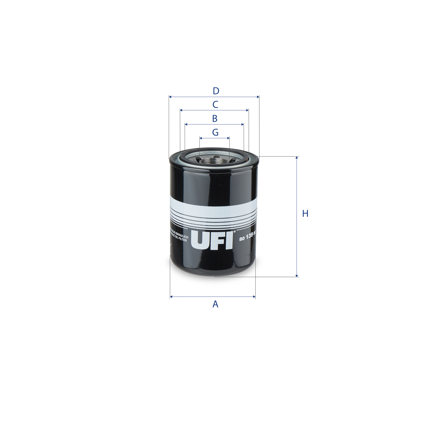 UFI FILTERS 80.139.00 Ölfilter SpinOn