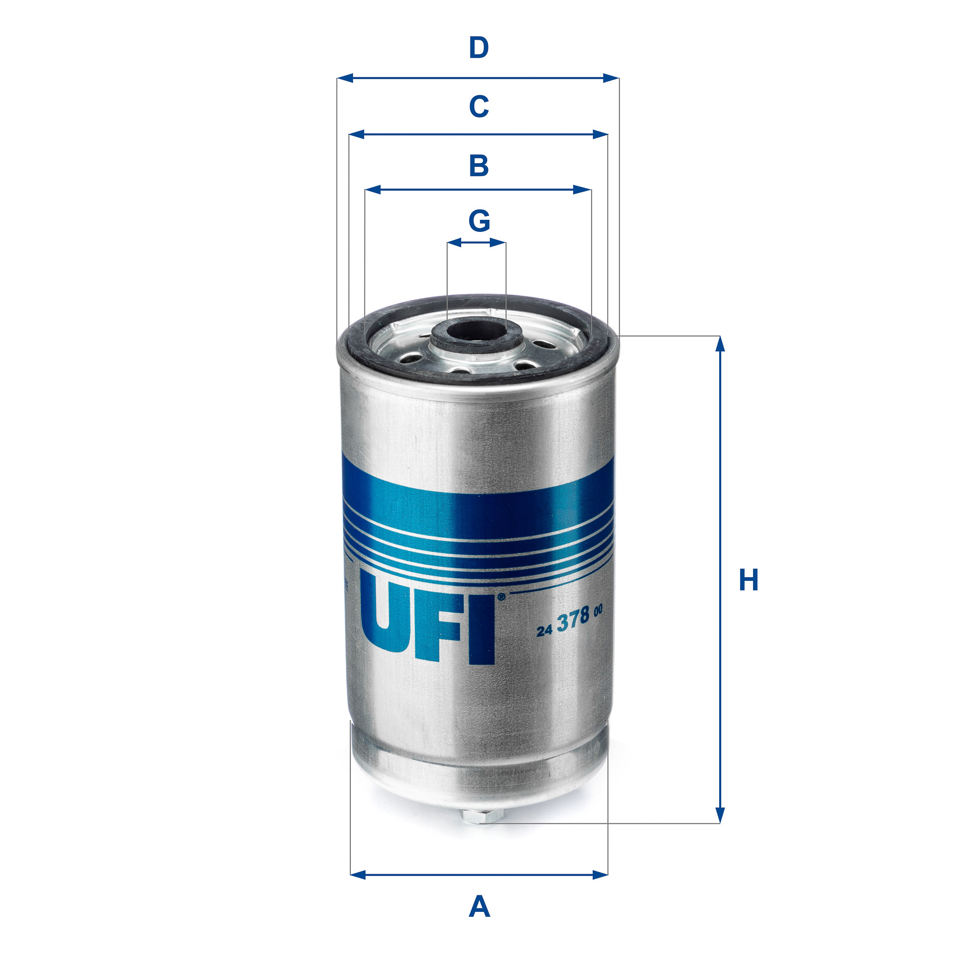 UFI FILTERS 24.378.00 Kraftstofffilterelement
