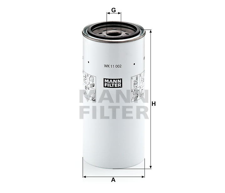MANN-FILTER WK11002x Kraftstofffilter SpinOn