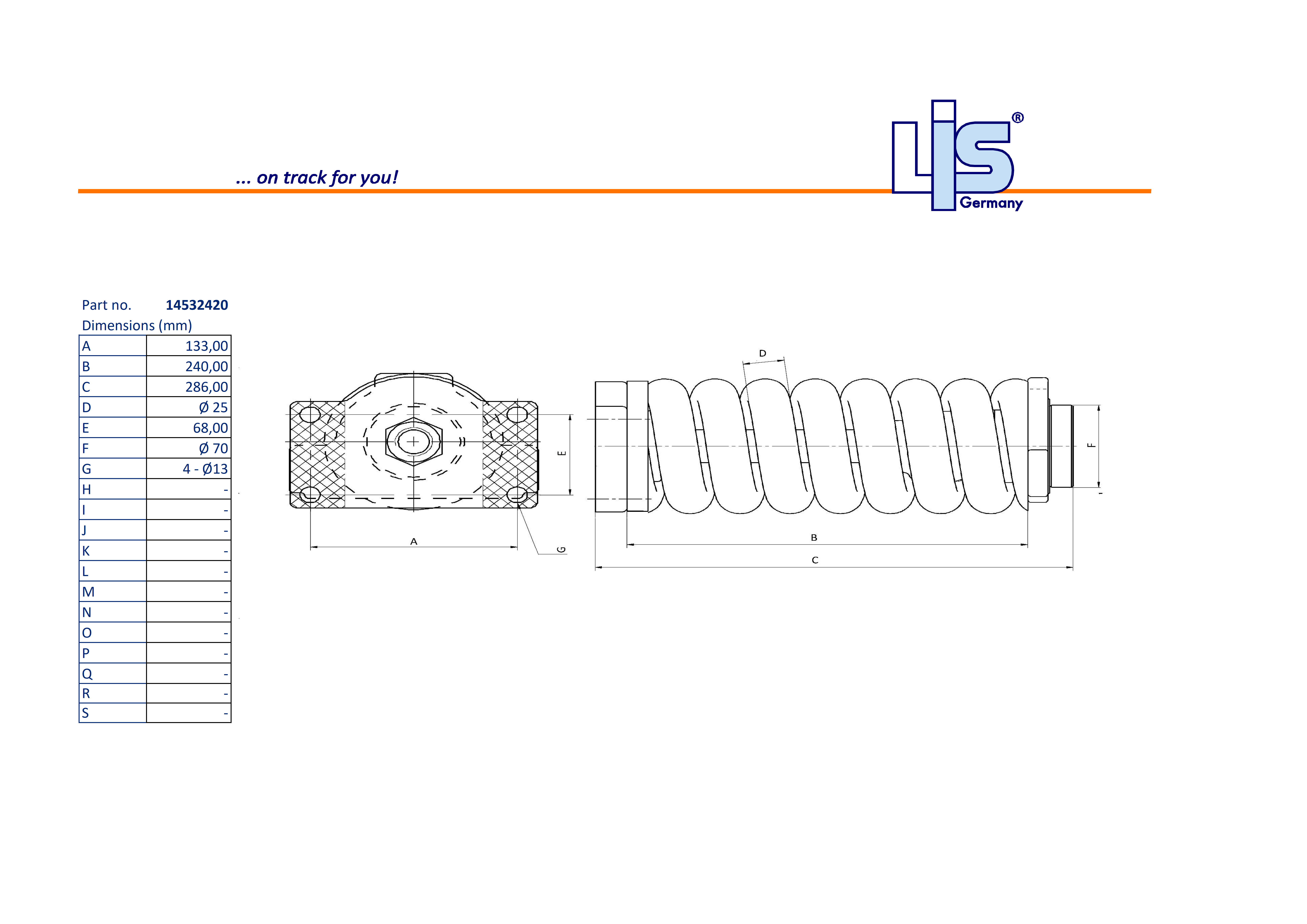 TRACK ADJUSTER & SPRING ASSEMBLY to fit
Volvo ECR48C