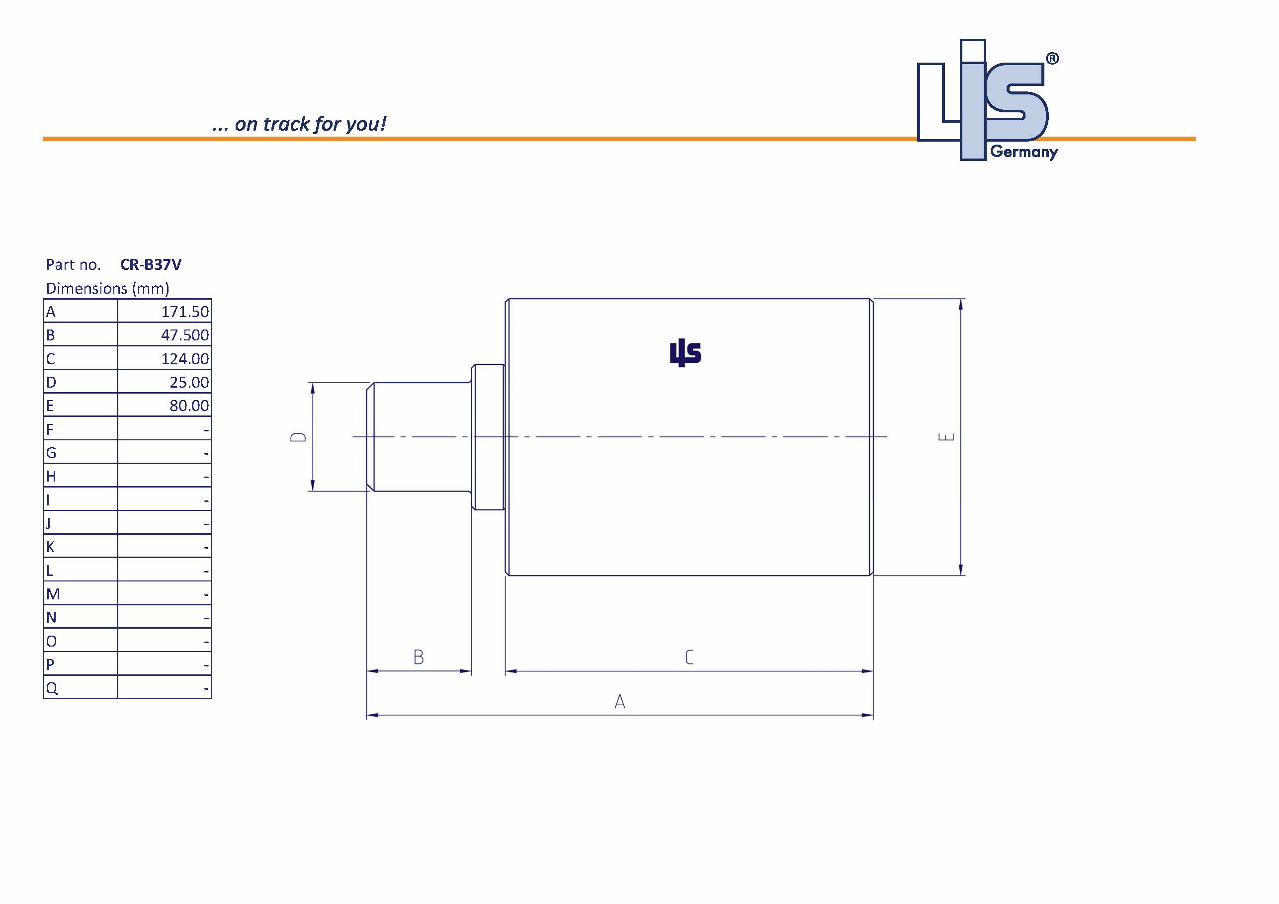 LIS® Carrier Roller for B37V