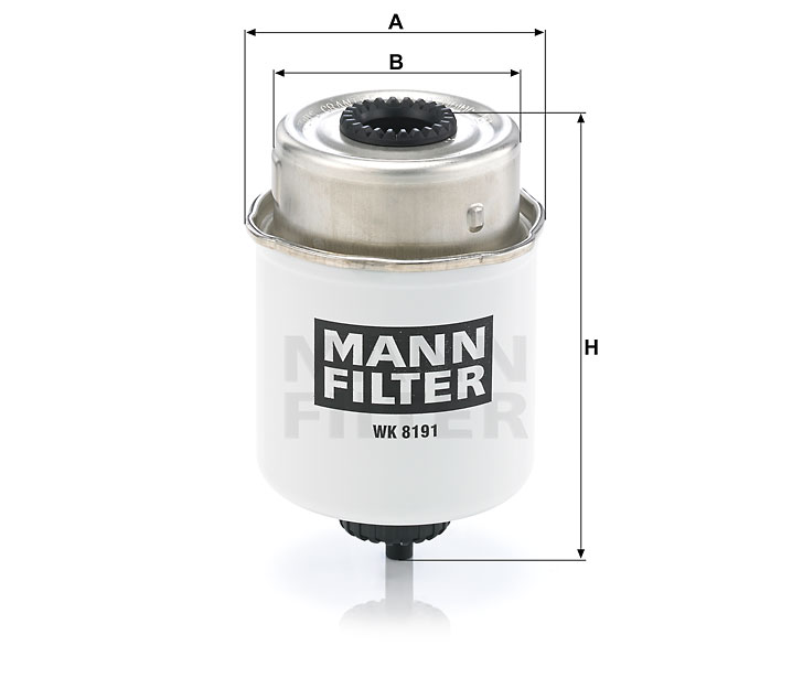 MANN-FILTER WK8191 Kraftstofffilter SpinOn