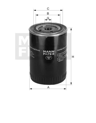 MANN-FILTER W940/91 oil filter spin-on