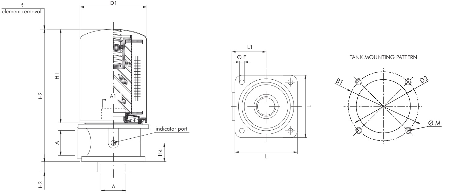FA211G25BMBB4000 Leitungsfilter (Rücklauffilter)