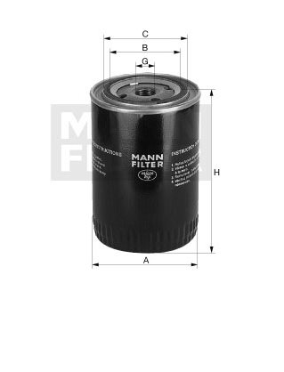MANN-FILTER W712/98 Wechselfilter SpinOn