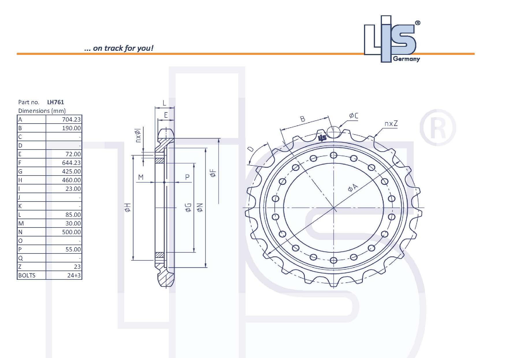 SPROCKET T=23