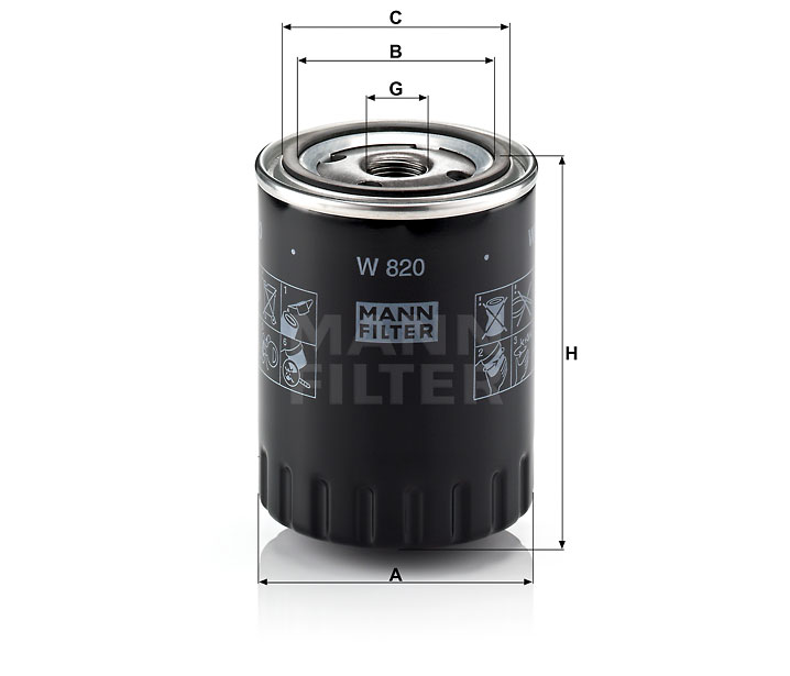 MANN-FILTER W820 Wechselfilter